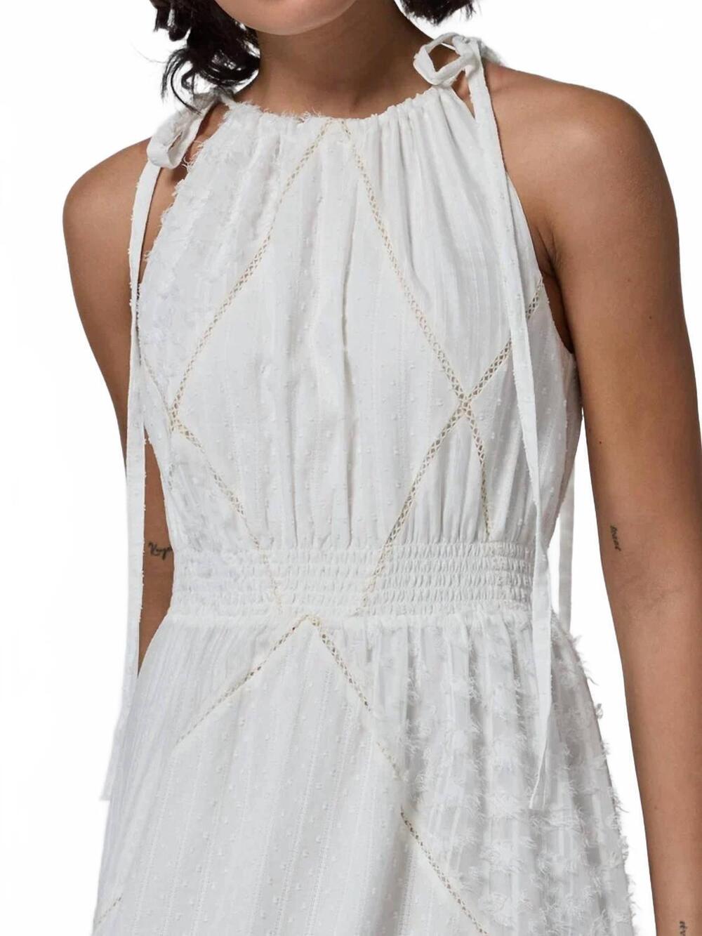 NEW LINGUA FRANCA louisa heirloom patchwork maxi dress in ivory - Picture 4 of 4